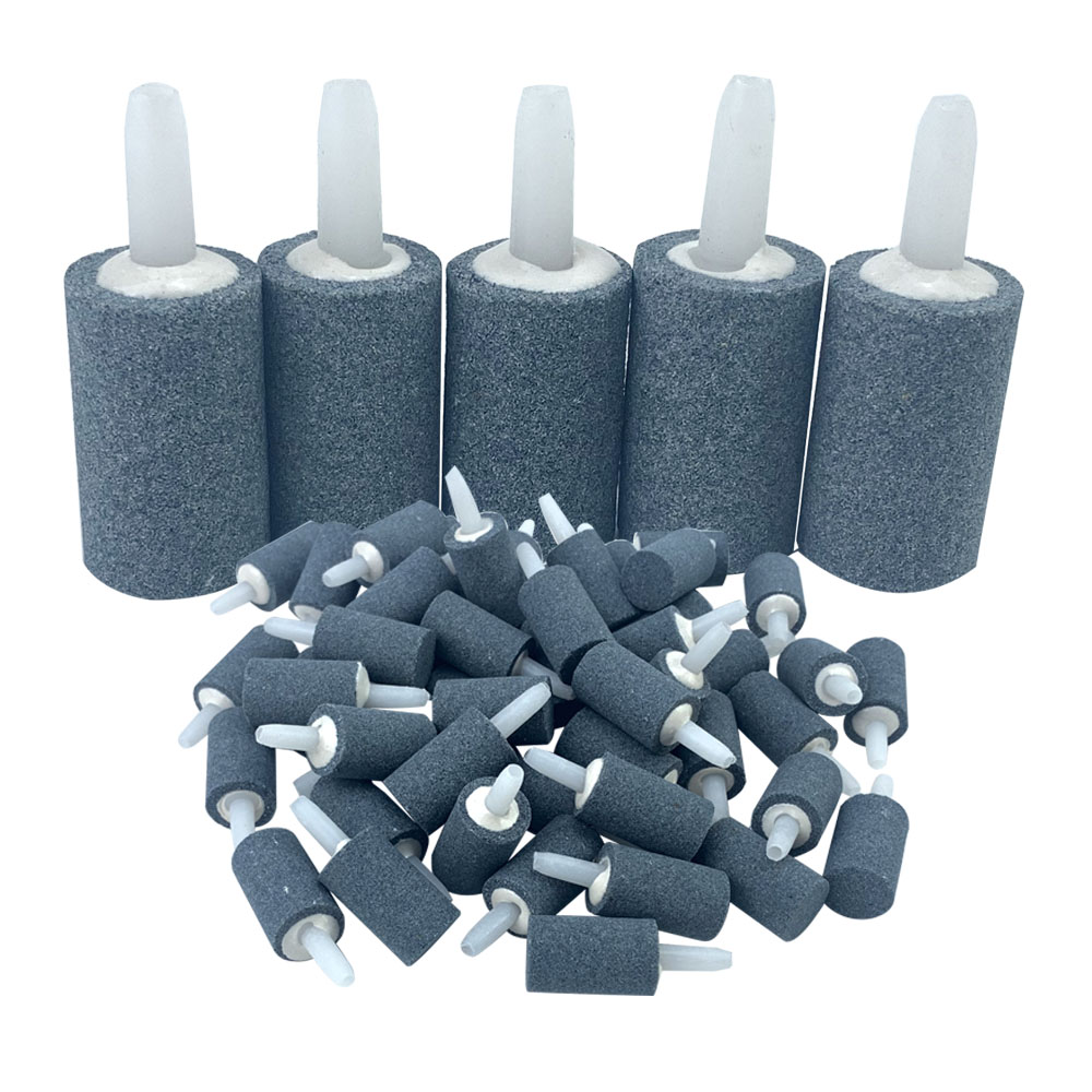 Aquarium Lily Pipe - Aquarium ปลาถังรูปทรงกระบอก Bubble Stone Aerator ปั๊มออกซิเจน