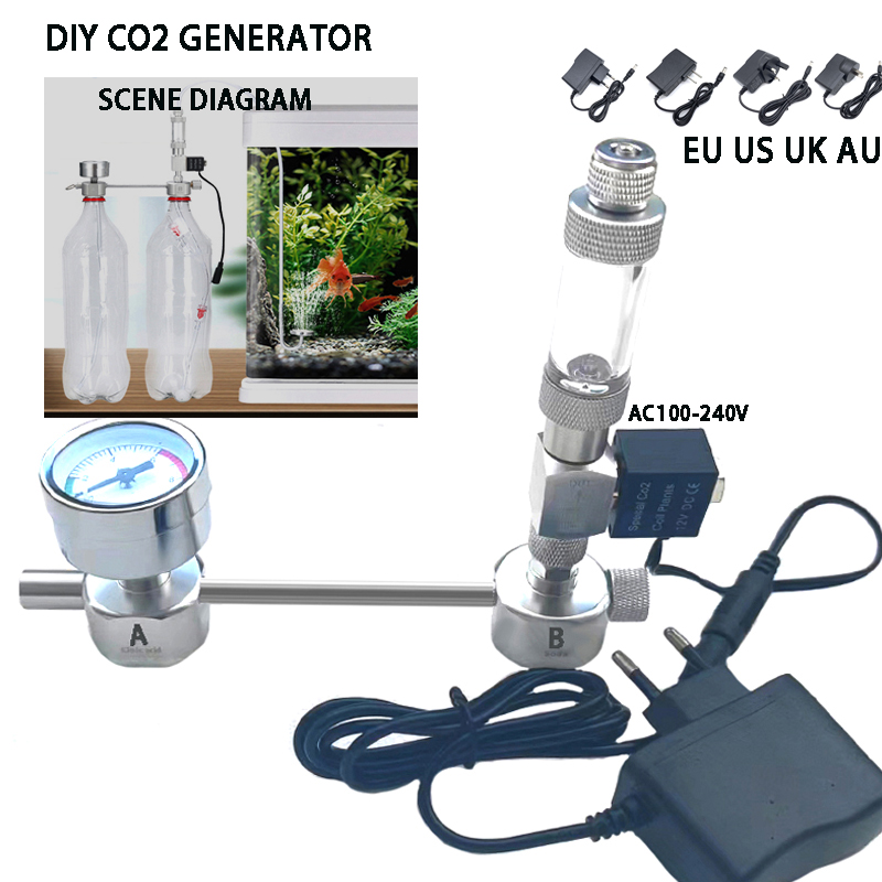 Aquarium Plant No Co2 - ชุดระบบเครื่องกำเนิด CO2 สำหรับตู้ปลา DIY เครื่องกำเนิด CO2,