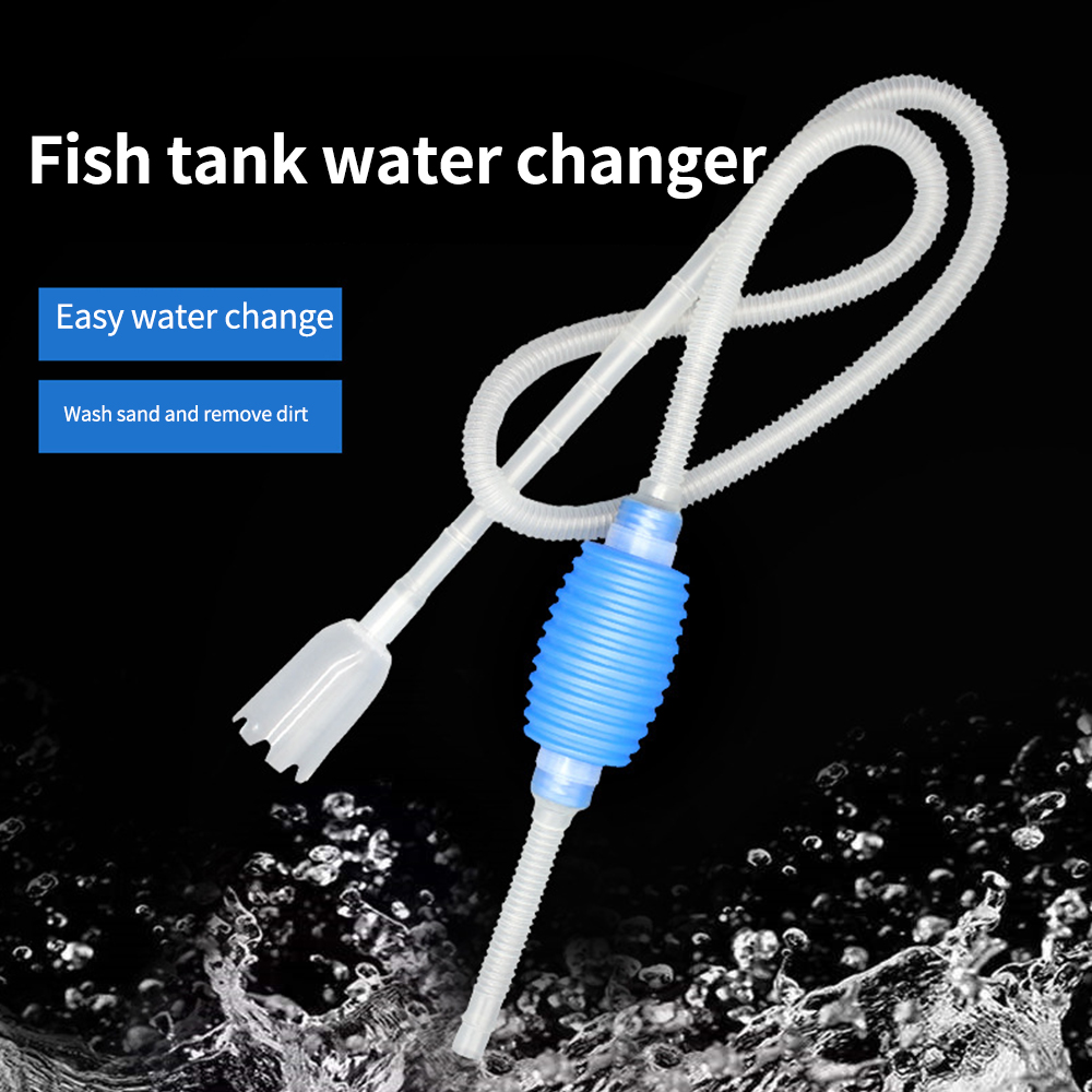 Planted Aquarium Cleaning - ถังกาลักน้ำปลากาลักน้ำสำหรับตู้ปลาที่กรองน้ำกรวดปั๊มกาลักน้ำด้วยมือเครื่องดูดฝุ่นเปลี่ยนได้
