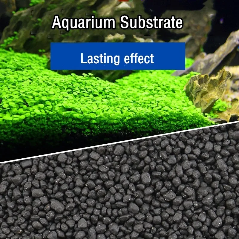 Aquarium Planted Tank Soil - ดินปลูกพืชในตู้ปลา 500 กรัม ปุ๋ยรองพื้นดินเหนียวธรรมชาติ กรวดสำหรับปลูกพืชน้ำ ทรายรองพื้นตู้ปลาสำหรับปลาต้นไม้น้ำจืด