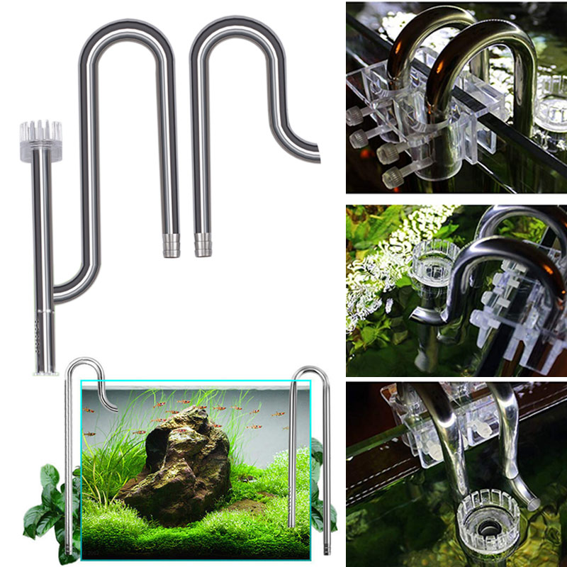 Aquarium Lily Pipe - Fish Tank ใหม่ Lily ท่อสแตนเลสไหลออกสำหรับ Aquarium