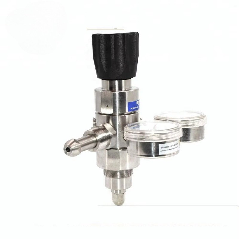 Co2 Regulator Dual Stage - ตัวปรับแรงดันก๊าซ CO2 แบบสองขั้นตอน CGA 330 แรงดันสูง