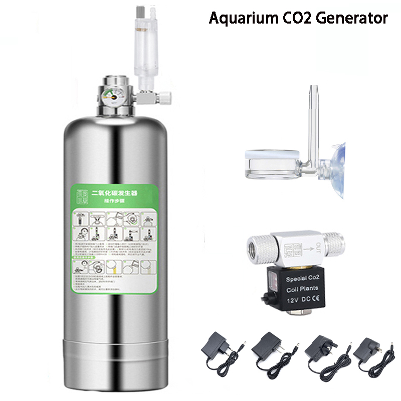 Aquarium Plant No Co2 - ชุดระบบสร้าง CO2ตู้ปลาชุดเครื่องปฏิกรณ์คาร์บอนไดออกไซด์คาร์บอนไดออกไซด์สำหรับ CO2ถังทำจากสแตนเลสสำหรับปลูกปลา
