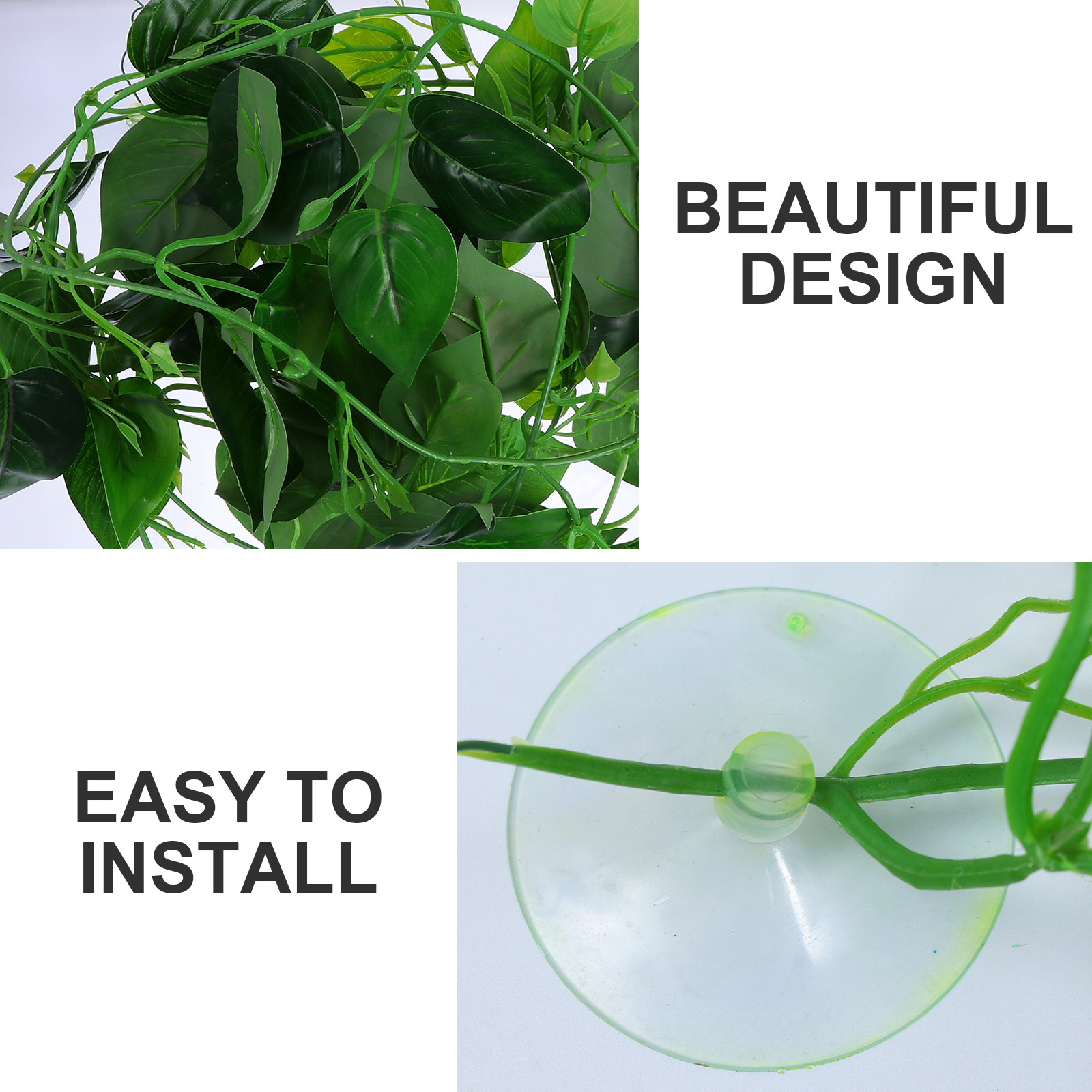 ใบไม้จำลองต้นไม้เลื้อยสำหรับตก - Aquarium Plant Vine บทวิจารณ์และราคา