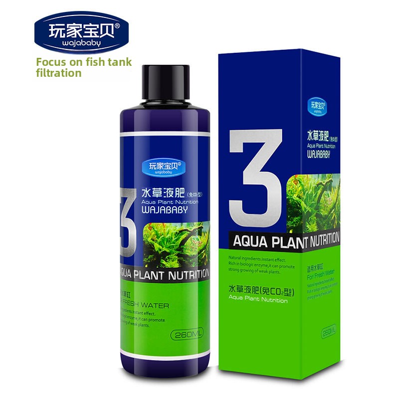 ปุ๋ยน้ำสำหรับพืชในตู้ปลา WAJAB - Aquarium Plant Liquid Fertilizer บทวิจารณ์และราคา