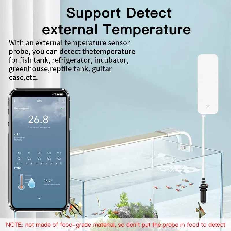 Tuya WiFi อุณหภูมิความชื้นเซนเ - Aquarium Plant บทวิจารณ์และราคา