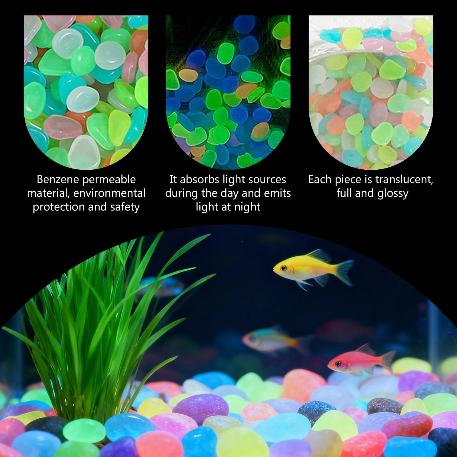 หินเรืองแสงในที่มืด 100 ชิ้น ท - Aquarium Plant บทวิจารณ์และราคา