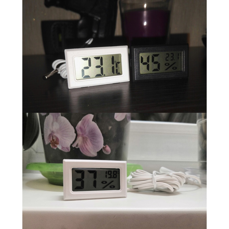 มินิดิจิตอลความชื้นเครื่องวัดอ - Planted Aquarium Temperature บทวิจารณ์และราคา