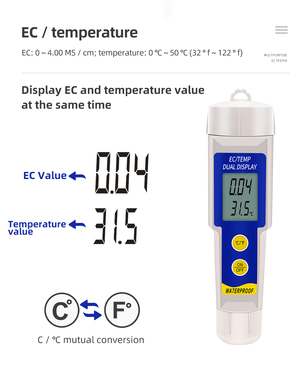 EC-315 2 in 1 ดิน EC เครื่องทด - Aquarium Plant Lab บทวิจารณ์และราคา