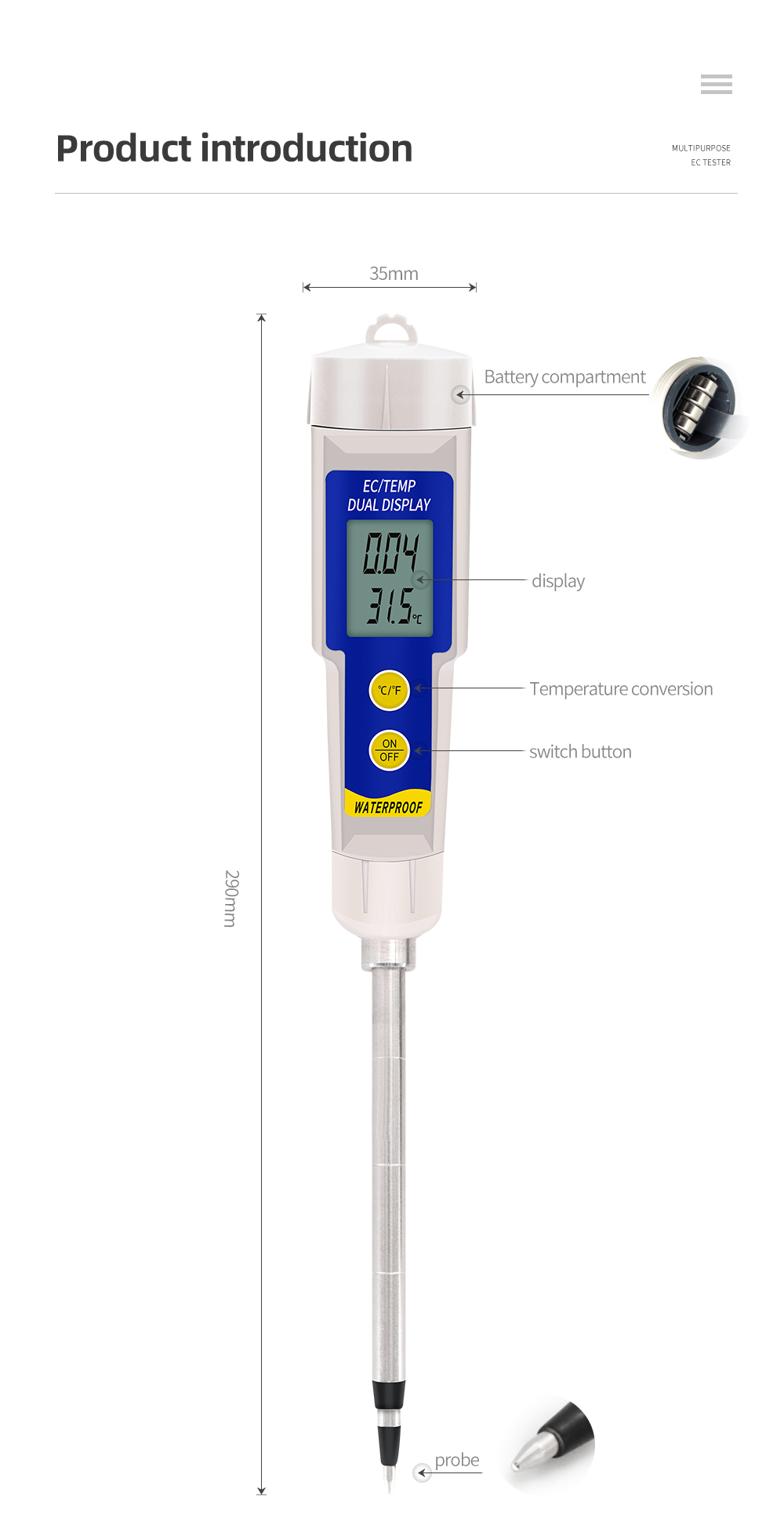 EC-315 2 in 1 ดิน EC เครื่องทด - Aquarium Plant Lab บทวิจารณ์และราคา