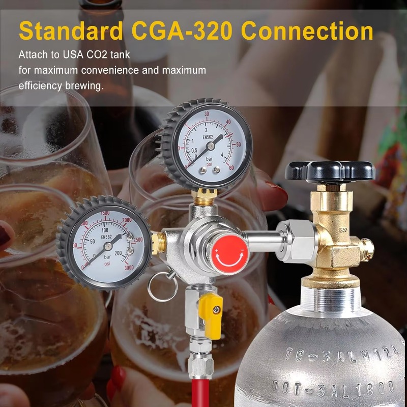 ตัวควบคุมถัง CO2 แบบสองเกจสำหร - Co2 Regulator Dual Stage บทวิจารณ์และราคา