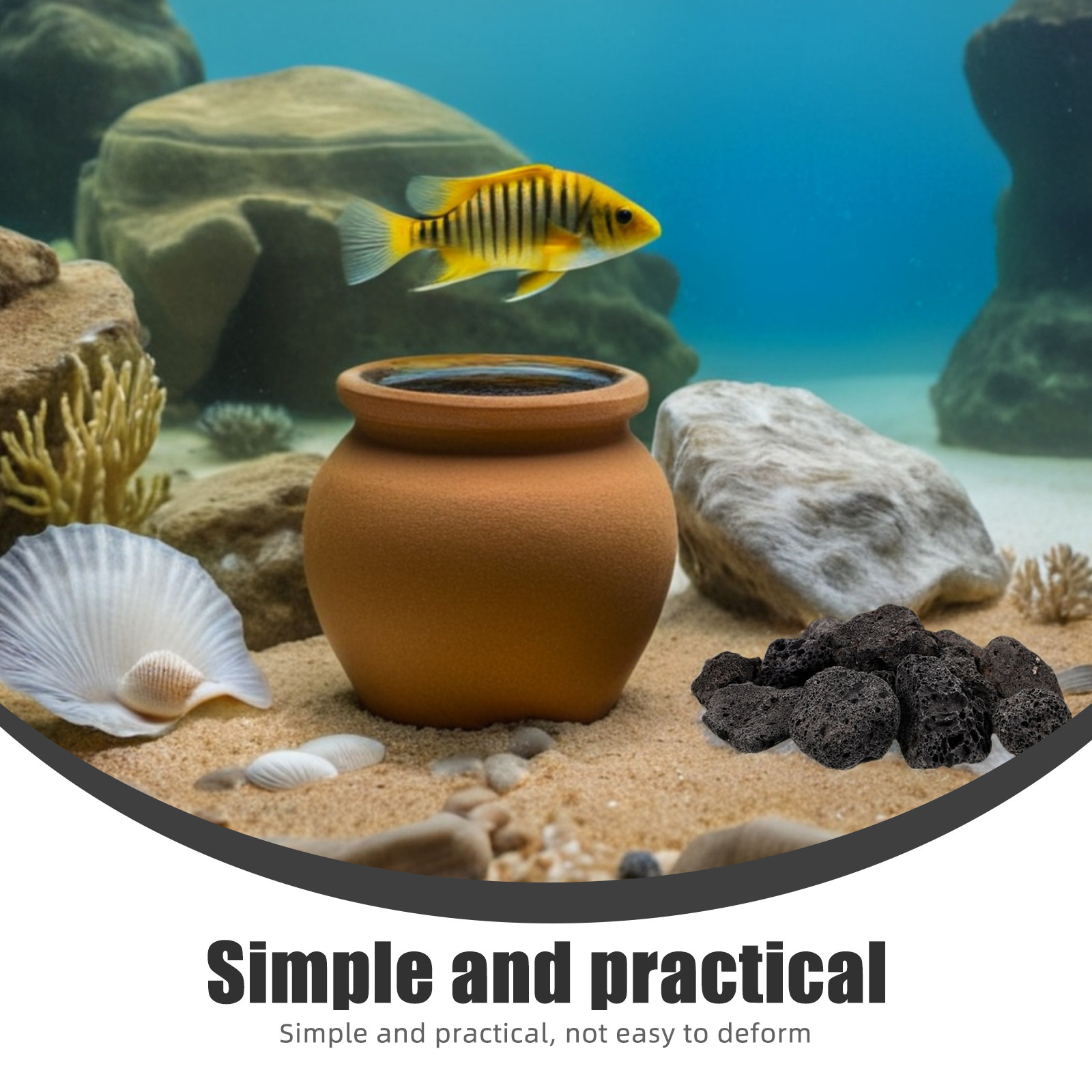 หินภูเขาไฟธรรมชาติ 1 แพ็ค ขนาด - Aquarium Plant บทวิจารณ์และราคา